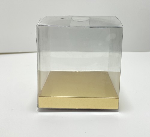 علب pvc7.7.7cm قاعدة داخليةذهبي-10 علب